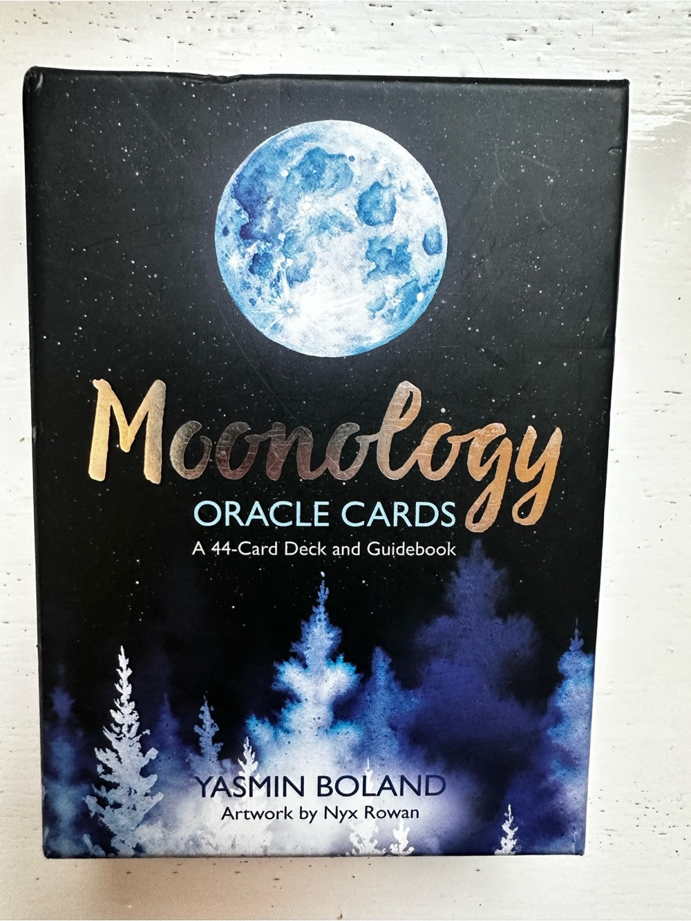 Moonology Oracle Cards Deck by Yasmin Boland - Blue Moon Artwork
